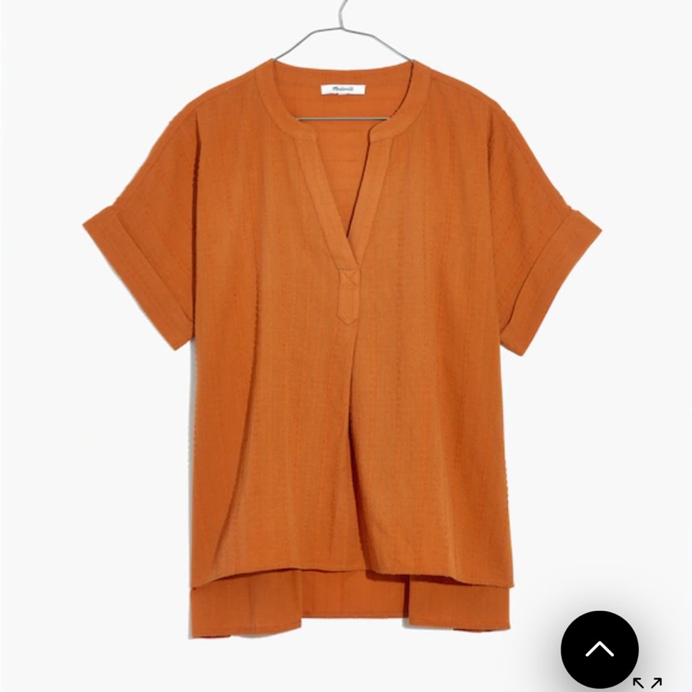 Madewell lakeline popover shirt. m